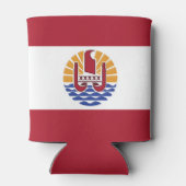 Französisch-Polynesien-Flagge Dosenkühler (Rückseite)