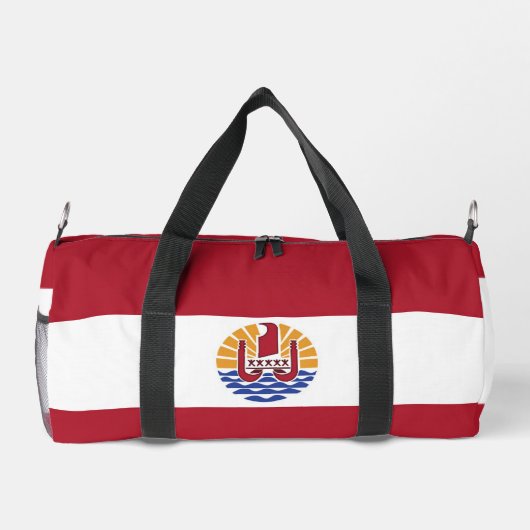Französisch-Polynesien-Flagge Duffle Bag (Rückseite)