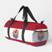 Französisch-Polynesien-Flagge Duffle Bag (Rechte Ecke)