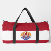 Französisch-Polynesien-Flagge Duffle Bag (Vorderseite)