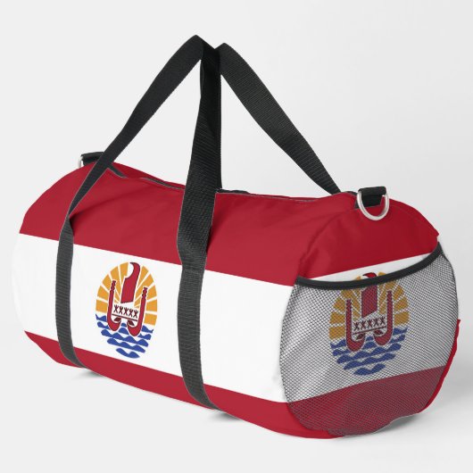 Französisch-Polynesien-Flagge Duffle Bag (Rechte Ecke)