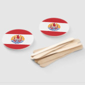 Französisch-Polynesien-Flagge Fächer (Non-assembled)
