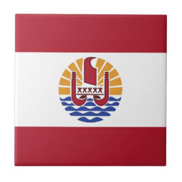 Französisch-Polynesien-Flagge Fliese