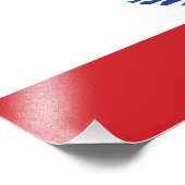 Französisch-Polynesien-Flagge Fotodruck (Ecke)