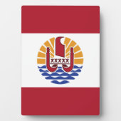 Französisch-Polynesien-Flagge Fotoplatte (Vorderseite)