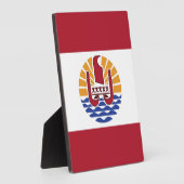 Französisch-Polynesien-Flagge Fotoplatte (Seite)