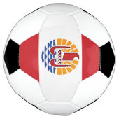 Französisch-Polynesien-Flagge Fußball (Gedreht)