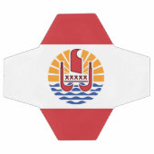 Französisch-Polynesien-Flagge Fußball (Flach)