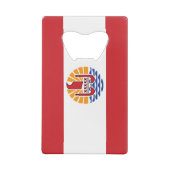Französisch-Polynesien-Flagge Geldbeutel Flaschenöffner (Rückseite)