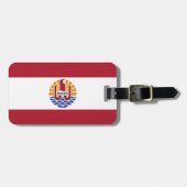 Französisch-Polynesien-Flagge Gepäckanhänger (Vorderseite horizontal)