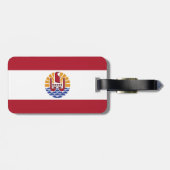Französisch-Polynesien-Flagge Gepäckanhänger (Rückseite horizontal)