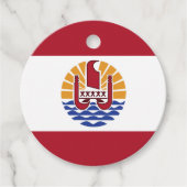 Französisch-Polynesien-Flagge Geschenkanhänger (Vorderseite)