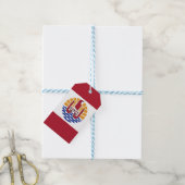 Französisch-Polynesien-Flagge Geschenkanhänger (Mit Garn)