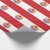 Französisch-Polynesien-Flagge Geschenkpapier (Ecke)