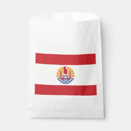 Französisch-Polynesien-Flagge Geschenktütchen (Vorderseite)