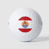 Französisch-Polynesien-Flagge Golfball (Vorderseite)
