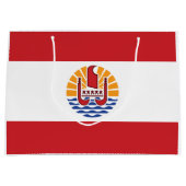 Französisch-Polynesien-Flagge Große Geschenktüte (Vorderseite)