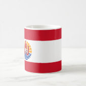 Französisch-Polynesien-Flagge Kaffeetasse (Mittel)