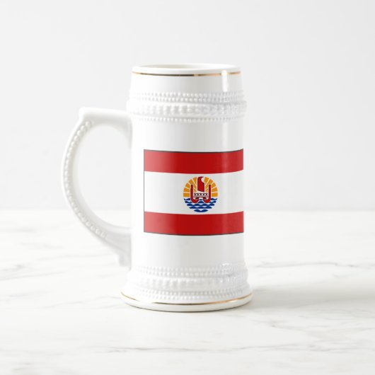 Französisch-Polynesien-Flagge ~ Karte Tasse (Links)