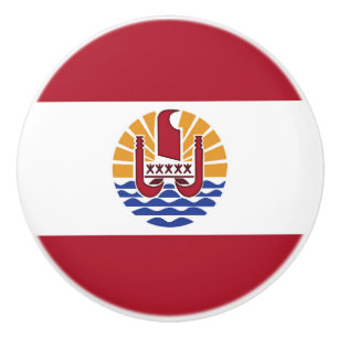 Französisch-Polynesien-Flagge Keramikknauf