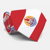 Französisch-Polynesien-Flagge Krawatte (Gerollt)