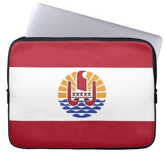 Französisch-Polynesien-Flagge Laptopschutzhülle (Vorderseite)