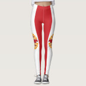 Französisch-Polynesien-Flagge Leggings (Vorderseite)