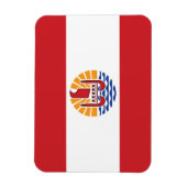 Französisch-Polynesien-Flagge Magnet (Vertikal)