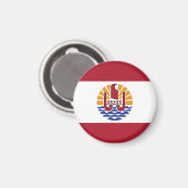 Französisch-Polynesien-Flagge Magnet (Vorderseite/Rückseite)