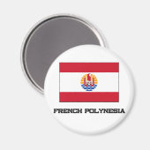 Französisch-Polynesien-Flagge Magnet (Vorderseite/Rückseite)