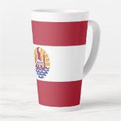 Französisch-Polynesien-Flagge Milchtasse (Rechte Ecke)