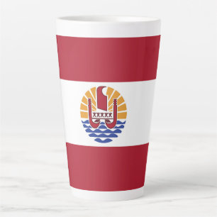 Französisch-Polynesien-Flagge Milchtasse