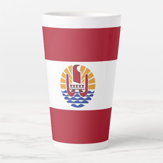 Französisch-Polynesien-Flagge Milchtasse (Vorderseite)
