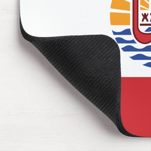 Französisch-Polynesien-Flagge Mousepad (Ecke)