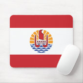 Französisch-Polynesien-Flagge Mousepad (Mit Mouse)