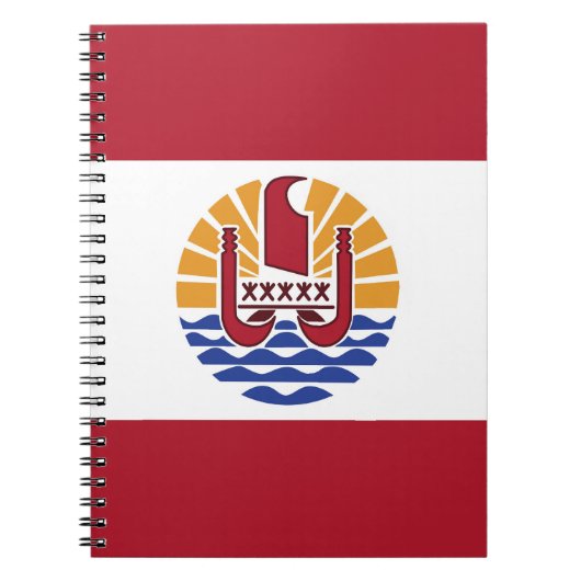 Französisch-Polynesien-Flagge Notizblock (Vorderseite)