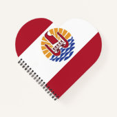 Französisch-Polynesien-Flagge Notizblock (Vorderseite)