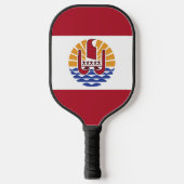 Französisch-Polynesien-Flagge Pickleball Schläger (Vorderseite)