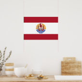 Französisch-Polynesien-Flagge Poster (Küche)