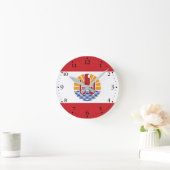 Französisch-Polynesien-Flagge Runde Wanduhr (Zuhause)