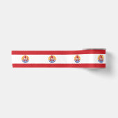 Französisch-Polynesien-Flagge Satinband (Vorderseite)