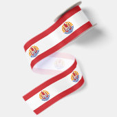 Französisch-Polynesien-Flagge Satinband (Rückseite)