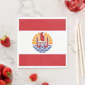 Französisch-Polynesien-Flagge Serviette (Beispiel)