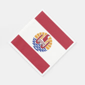 Französisch-Polynesien-Flagge Serviette (Ecke)
