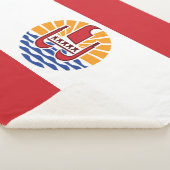 Französisch-Polynesien-Flagge Sherpadecke (3/4)