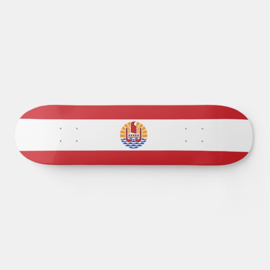 Französisch-Polynesien-Flagge Skateboard (Horizontal)