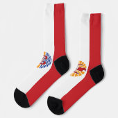 Französisch-Polynesien-Flagge Socken (Linkes Detail)