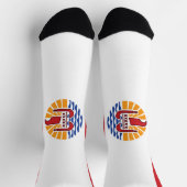 Französisch-Polynesien-Flagge Socken (Oben)