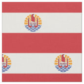 Französisch-Polynesien-Flagge Stoff (Nahaufnahme)