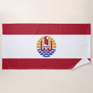 Französisch-Polynesien-Flagge Strandtuch